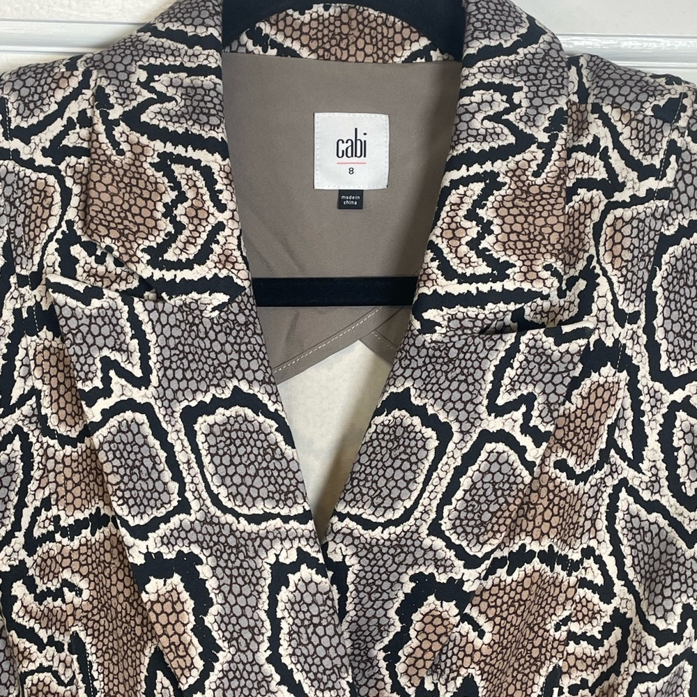 Cabi Python Double Breasted Blazer (Style #3733). - image 4